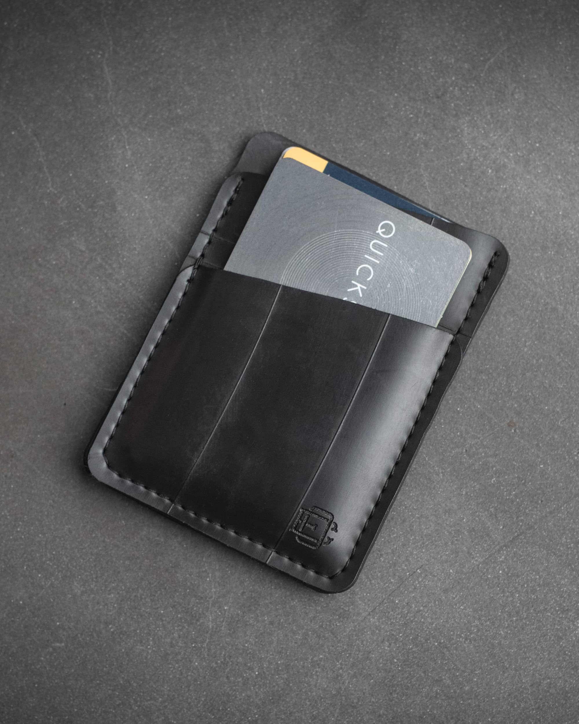 Long Zippered Card Holder Wallet  minimalist vegan non leather