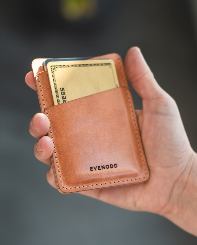Leather Vertical Slim Wallet