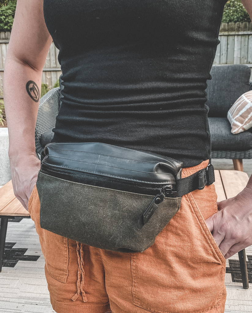 Waist Pack: Waxed Canvas & Inner Tube - EvenOdd