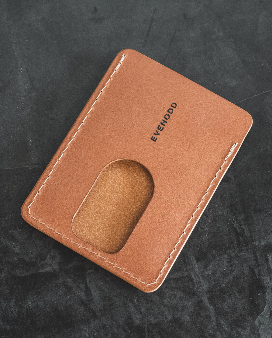 Leather Vertical Slim Card Wallet