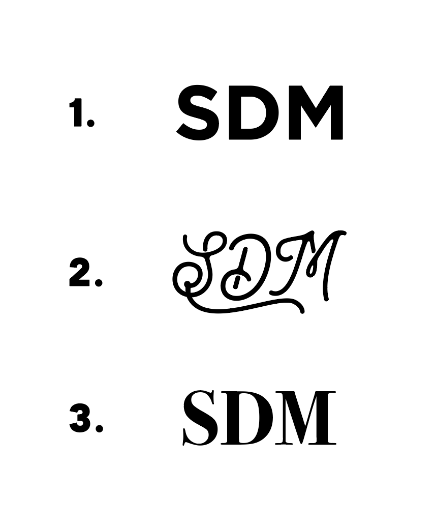 Monogram Style Options