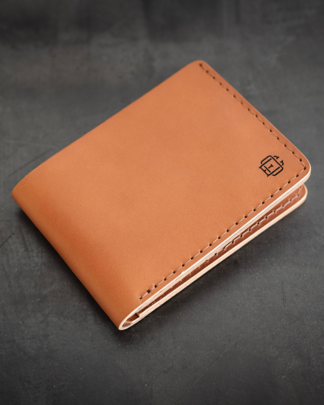 Tan Leather Billfold Wallet