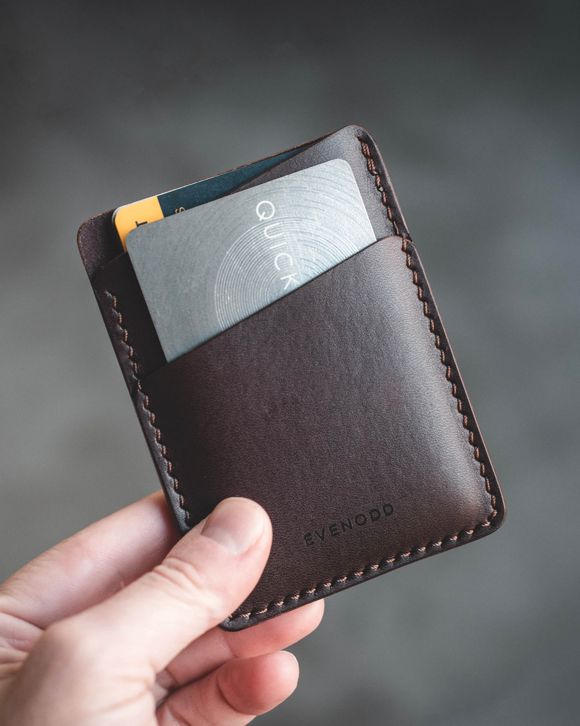 Ultra Slim Leather Wallet Natural | Handcrafted in Spain - Café Leather