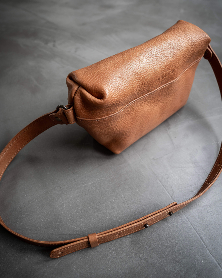 Brown Leather Waist Pack / Sling Bag