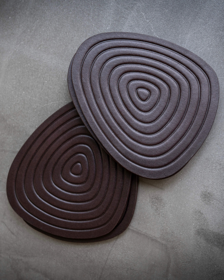 Leather Coaster Set - Zen Rock - Image 6